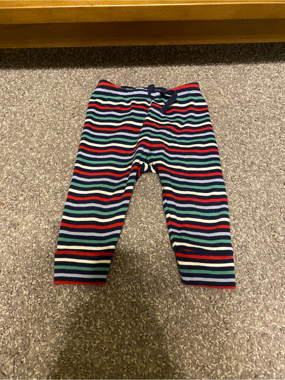 GAP Striped Navy, Red & Light Blue Kids Leggings